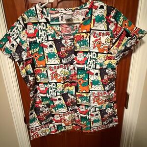 Rudolph The Red Nose Reindeer Scrub Top